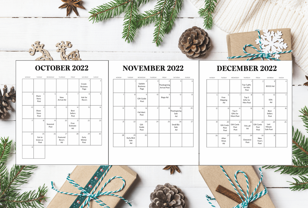 Reach customers with a holiday marketing calendar